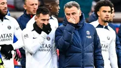 PSG no le encuentra reemplazantes a Lionel Messi y Christophe Galtier. getty Images