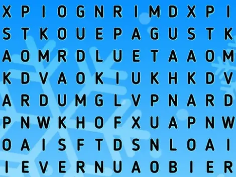 ATENCIÓN TEAM INVIERNO: encuentra la palabra NIEVE en 6 segundos