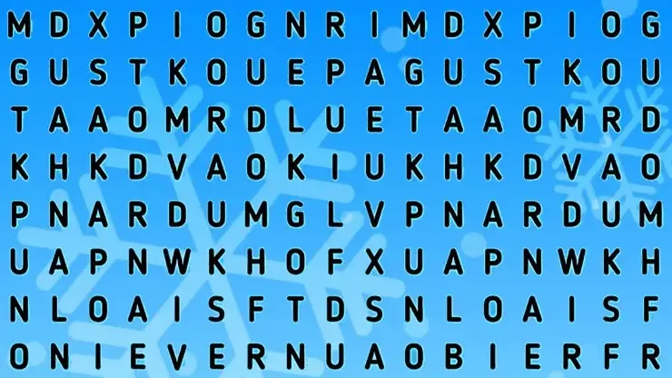 ATENCIÓN TEAM INVIERNO: encuentra la palabra NIEVE en 6 segundos
