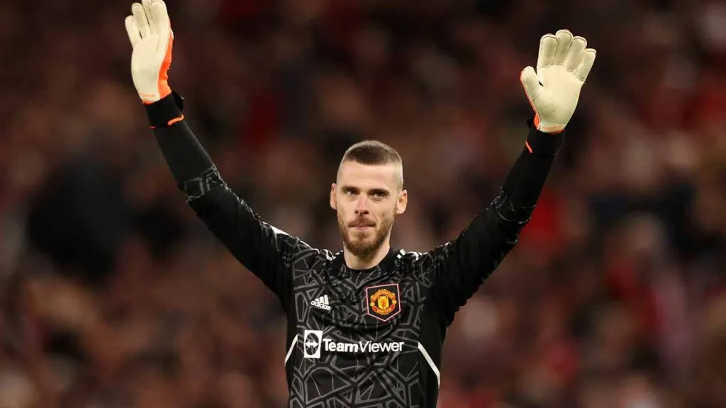 David De Gea en un partido de la Temporada 2022/23 con el Manchester United (Photo by Naomi Baker/Getty Images)