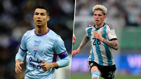 Cristiano Ronaldo y Alejandro Garnacho.