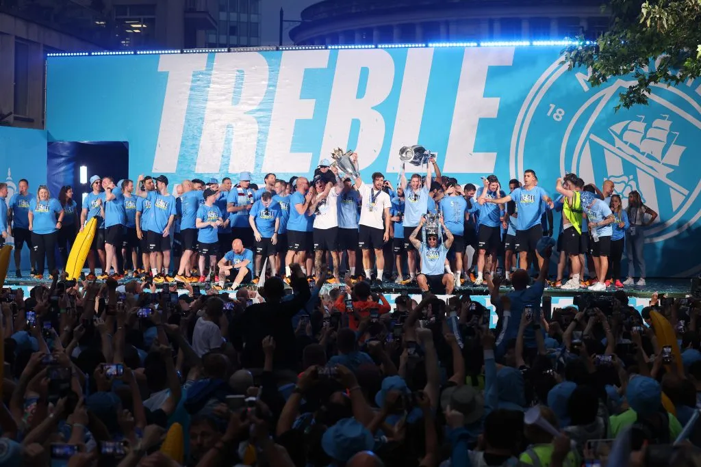 Manchester City, a pesar de haber sido campeón de la UEFA Champions League, quedó segundo en el Ranking de la IFFHS. Getty Images.