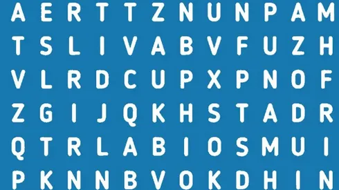 Solo para ROMÁNTICOS: encuentra la palabra LABIOS en la sopa de letras