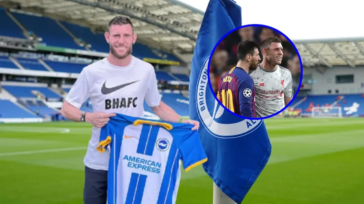 Milner, quien tuvo un cruce con Messi, es nuevo jugador de Brighton.