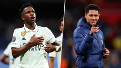 Vinícius Júnior le dio la bienvenida a Jude Bellingham. Getty Images.