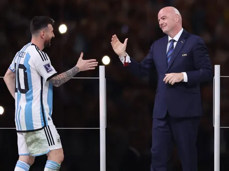 El dato que se enteró Infantino sobre Messi