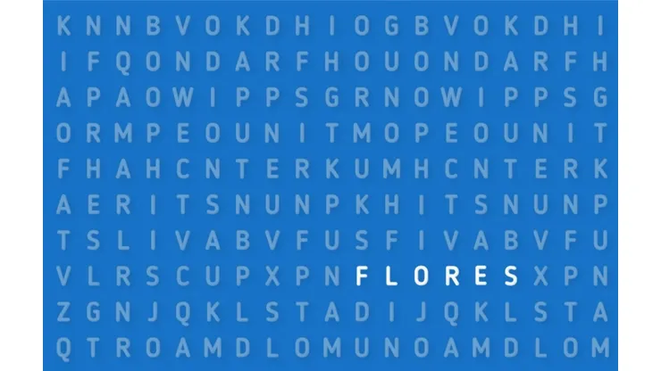Solo para ROMÁNTICOS: descubre la palabra FLORES en 7 segundos