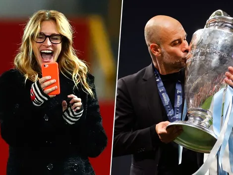 El inesperado cruce entre Julia Roberts y Guardiola por la Champions League