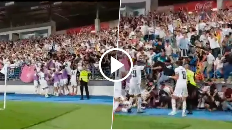 Milagro en España: cedió una tribuna en El Clásico de filiales