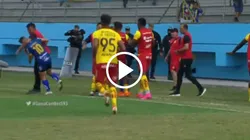 César Farías se agarró a las trompadas con Juan Pablo Ruiz y con Braian Oyola.