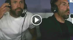 Kun Agüero y Tevez sufrieron en la última jugada y luego festejaron.