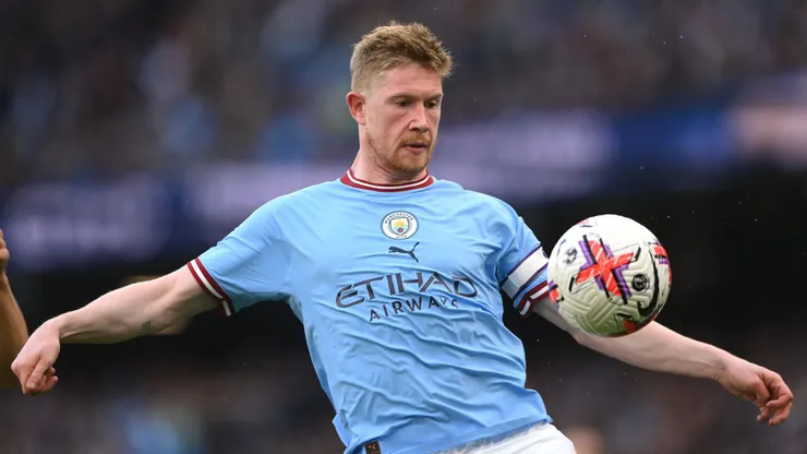 Kevin De Bruyne tuvo que dejar el campo de juego en la final de la Champions League 2023.