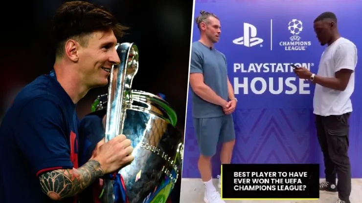 Gareth Bale puso a Messi como el mejor jugador en ganar Champions.
