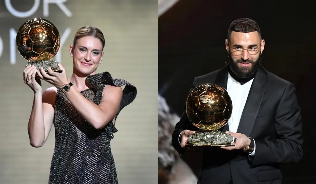 Alexia Putellas y Karim Benzema: Getty