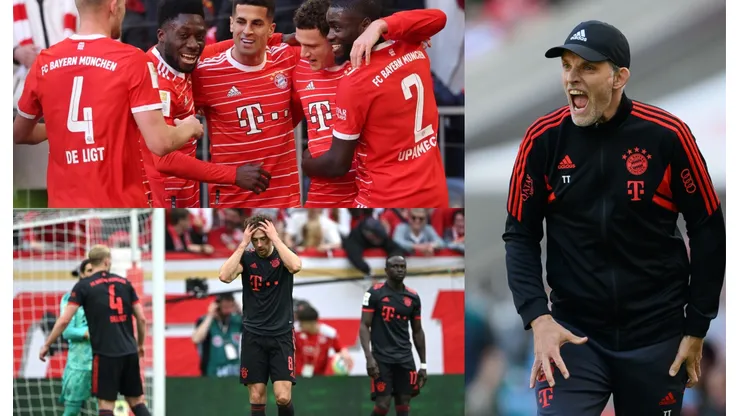 Thomas Tuchel y sus jugadores.