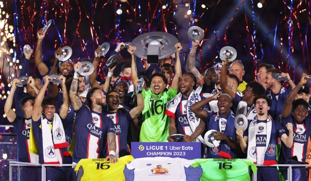 PSG campeón Ligue 1 2022/2023: Getty