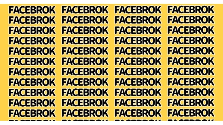 Solo para FANÁTICOS DE LAS REDES: encuentra la palabra FACEBOOK en 15 segundos