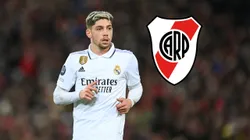 Valverde fue a ver a River y protagonizó un cruce de estrellas