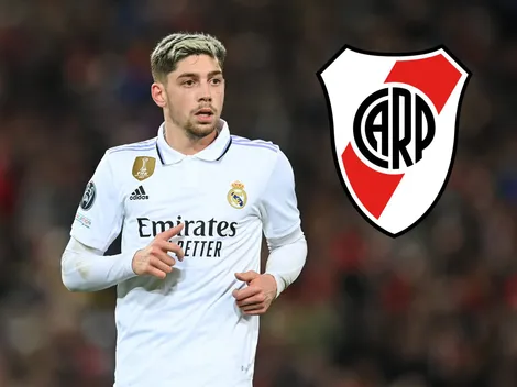 Valverde fue a ver a River y protagonizó un cruce de estrellas