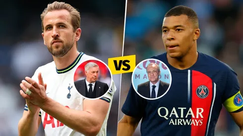 Harry Kane y Kylian Mbappé, uno de los dos podría llegar al Madrid.