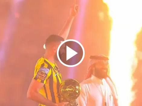 ¡ESPECTACULAR! Así fue la presentación de Benzema con Al Ittihad