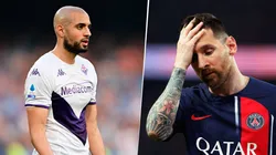 Sofyan Amrabat con las mismas complicaciones que Lionel Messi para llegar al Barcelona. Getty Images