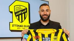 Benzema fue presentado como nuevo jugador de Al-Ittihad.