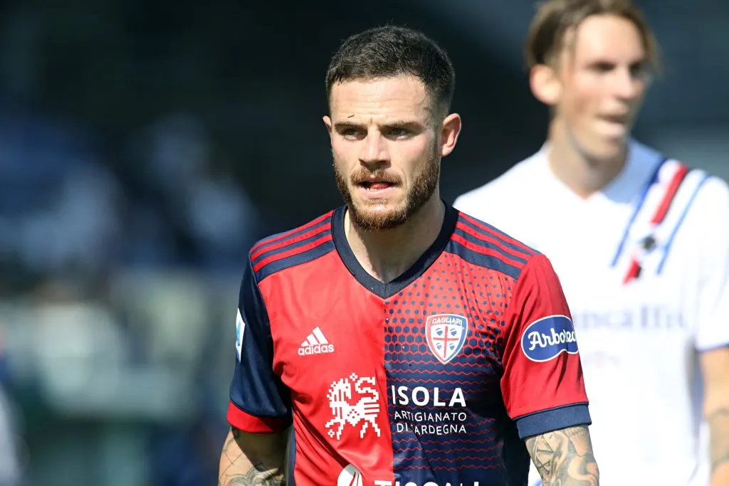 Nahitan Nández, jugador del Cagliari, podrían volver a jugar en la Serie A. Getty Images.