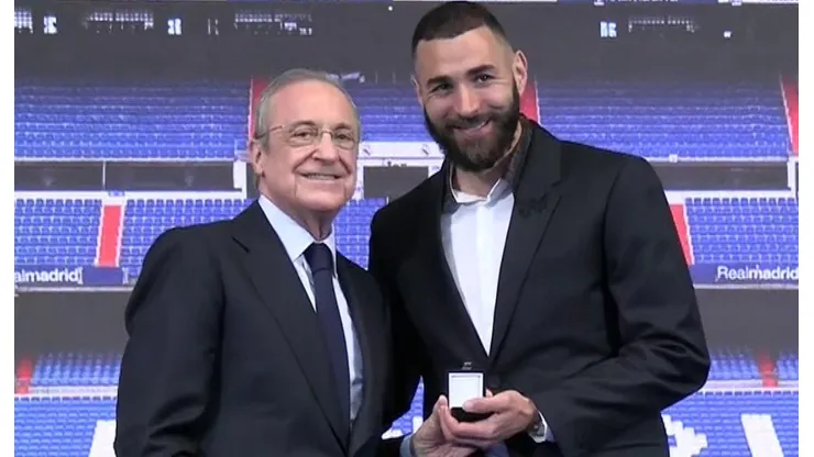 Florentino Pérez y Karim Benzema.