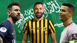 Lionel Messi, Karim Benzema y Cristiano Ronaldo.