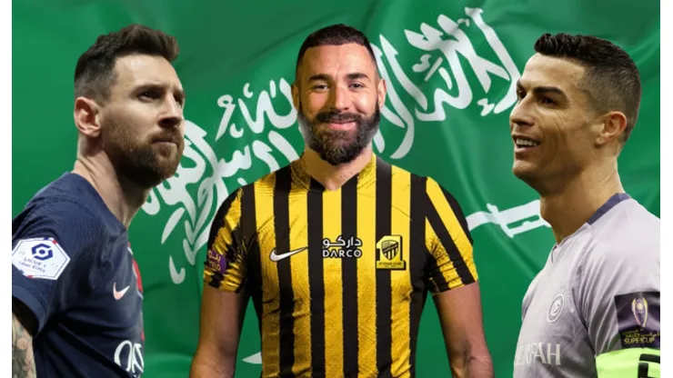 Lionel Messi, Karim Benzema y Cristiano Ronaldo.