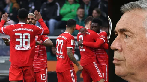 Jugadores Bayern Múnich y Carlo Ancelotti.