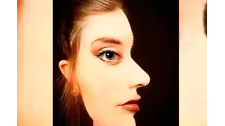 Test visual: la mujer está de frente o de perfil