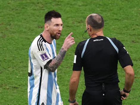 Desgarrador: se retiró el árbitro que enfureció a Messi y Dibu Martínez