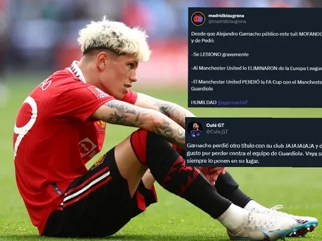 "Hoy te ganó un culé", las burlas a Garnacho desde Barcelona