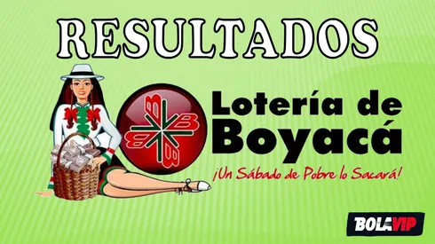 Resultados de la Lotería de Boyacá de AYER, sábado 3 de junio