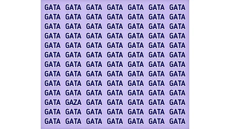 Reto viral: descubre la palabra GAZA en solamente 8 segundos