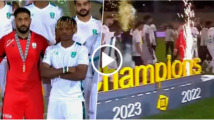 VIDEO | Al-Ahli ascendió, pero los jugadores no mostraron ni una sonrisa en la premiación