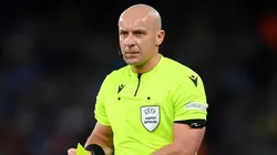 Szymon Marciniak podría ser desplazado por la UEFA de la Final de la Champions League. Getty Images.