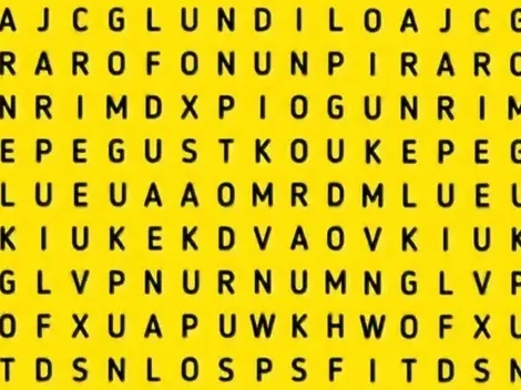 Desafío nivel EXTREMO: encuentra la palabra REINA en solamente 15 segundos