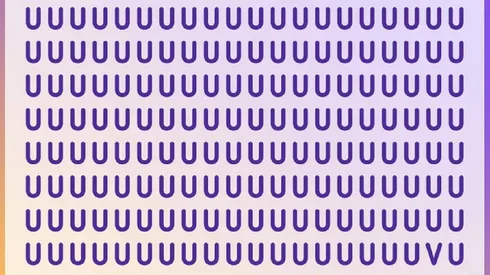 Solo para SUPERDOTADOS: encuentra la letra "V" en 30 segundos