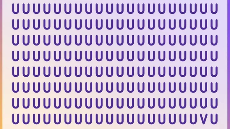 Solo para SUPERDOTADOS: encuentra la letra "V" en 30 segundos