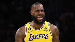 LeBron James con Los Angeles Lakers en la NBA.