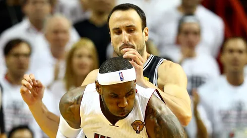 LeBron James y Emanuel Ginobili