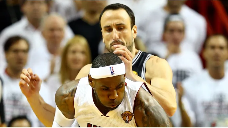 LeBron James y Emanuel Ginobili