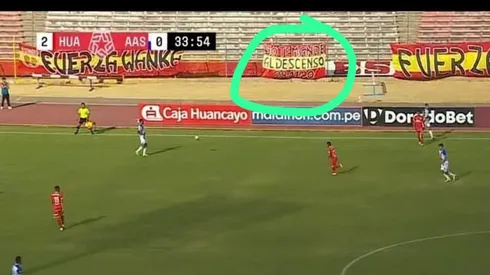 Barra de Sport Huancayo recordó el descenso de Alianza Lima jugando vs. Sullana