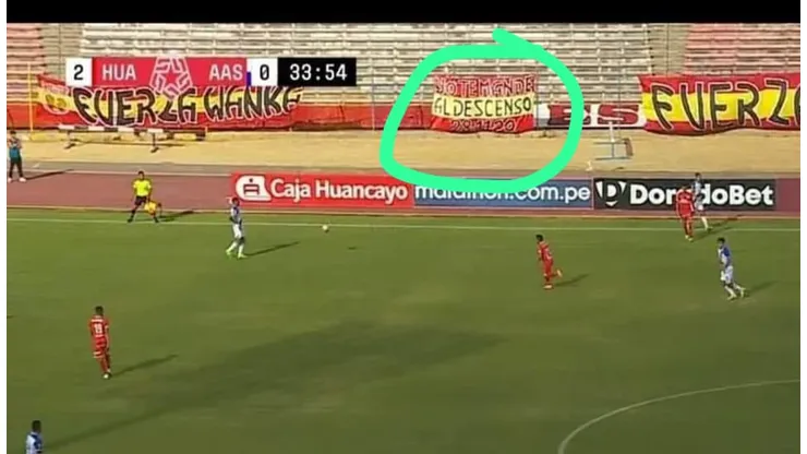 Barra de Sport Huancayo recordó el descenso de Alianza Lima jugando vs. Sullana