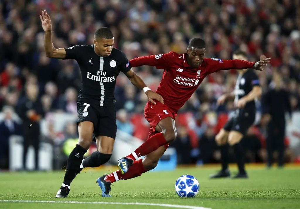 Kylian Mbappé no será local en Anfield por lo menos por el momento. Getty Images.
