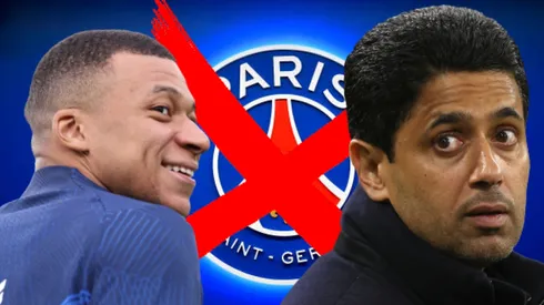 Kylian Mbappé y Nasser Al-Khelaifi.