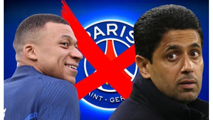 Kylian Mbappé y Nasser Al-Khelaifi.